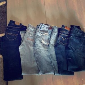 Lot of 6 Abercrombie jeans bundle
